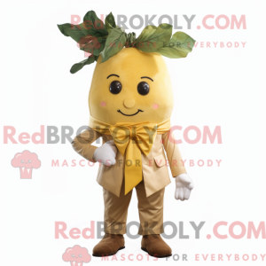 Gold Beet mascot costume...