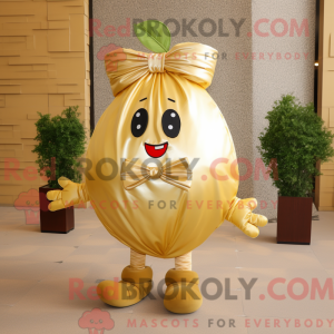 Gold Beet maskot kostume...