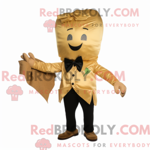 Gold Beet mascot costume...