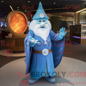 Sky Blue Wizard maskot...