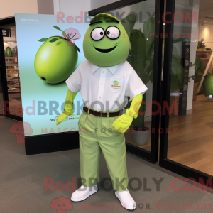 Lime Green Mango mascot...