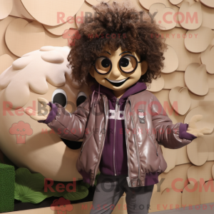 Tan Grape maskotdraktfigur...