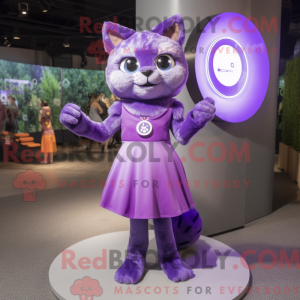 Máscara de gato roxo figura...