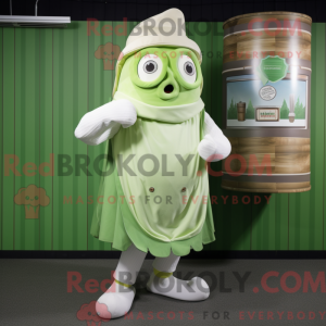 Cream Green Beer mascot...