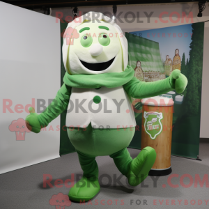 Cream Green Beer mascot...