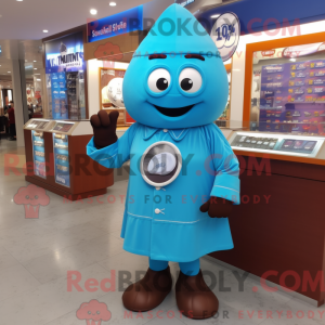 Sky Blue Chocolates mascot...