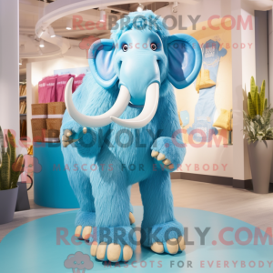 Sky Blue Mammoth mascot...