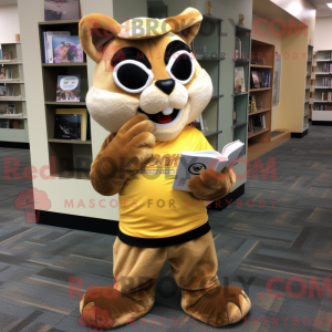 Gold Chipmunk maskot...