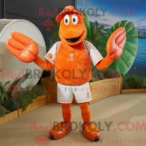 Orange Lobster mascot...
