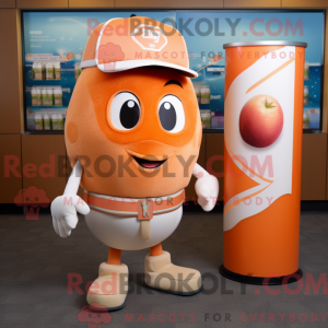 Peach Soda Can mascot...