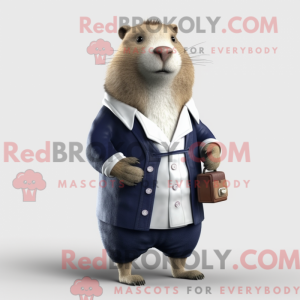 Navy Capybara mascot...