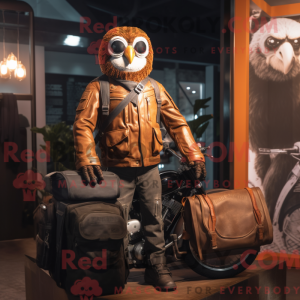 Rust Owl maskot kostume...