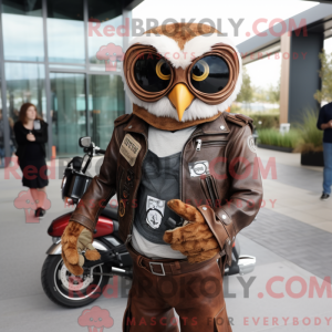 Rust Owl mascot costume...