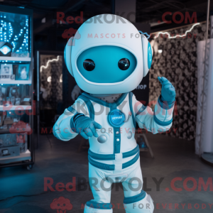 Cyan Astronaut mascot...