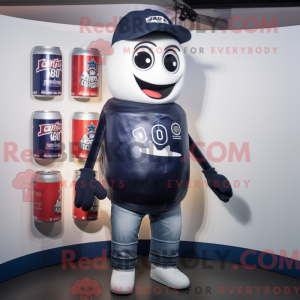 Navy Soda Can maskot kostym...