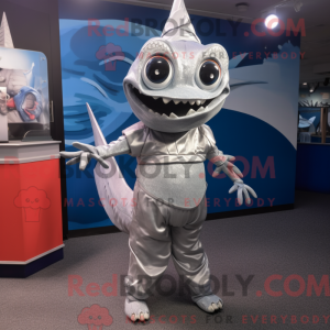 Silver Swordfish mascot...