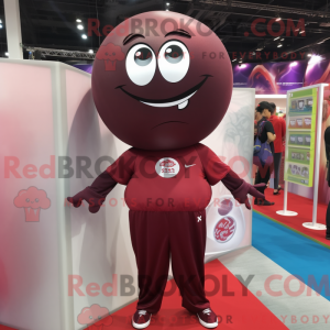 Maroon Handball Ball mascot...