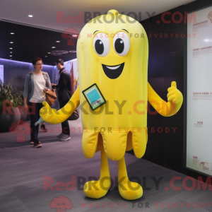 Yellow Jellyfish mascot...