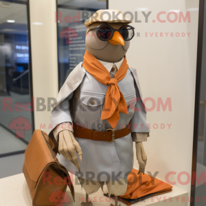 Tan Passenger Pigeon mascot...