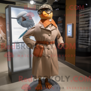 Tan Passenger Pigeon mascot...
