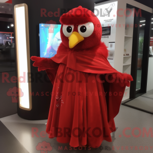 Red Canary mascot costume...