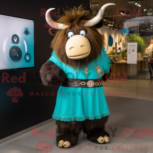 Costume mascotte de yak...