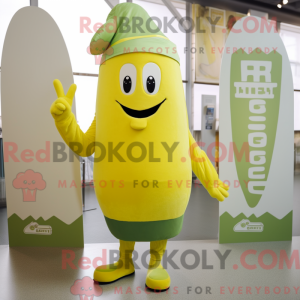 Lemon Yellow Celery mascot...