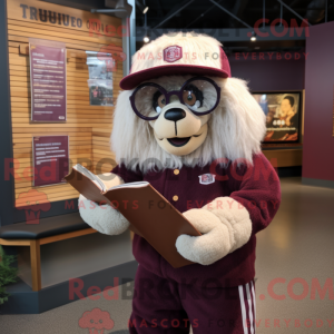 Maroon Shepard S Pie mascot...