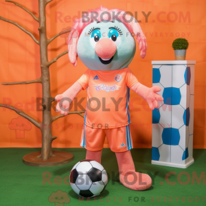 Peach Soccer Goal mascot...