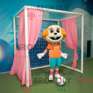 Peach Soccer Goal mascot...