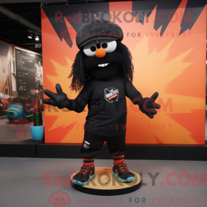 Black Skateboard mascot...