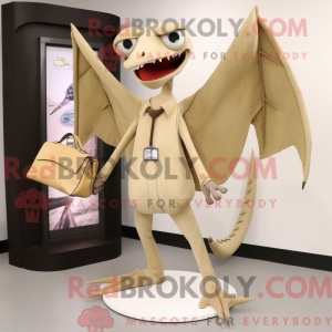 Tan Pterodactyl maskot...