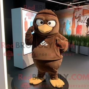 Brown Dove mascot costume...