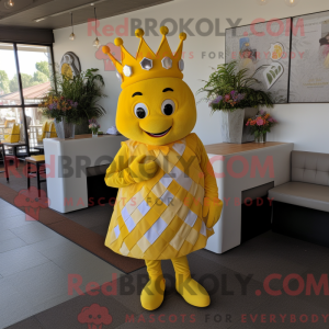 Citrongul dronning maskot...