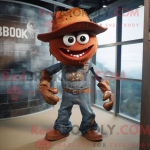 Rust Demon maskot kostume...
