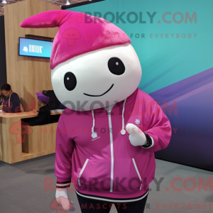 Magenta Narwhal mascot...
