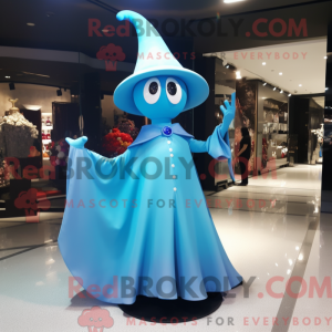 Sky Blue Witch S Hat mascot...