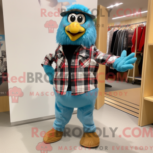 Sky Blue Crow mascot...