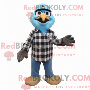 Sky Blue Crow mascot...