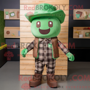 Green Chocolate Bar mascot...
