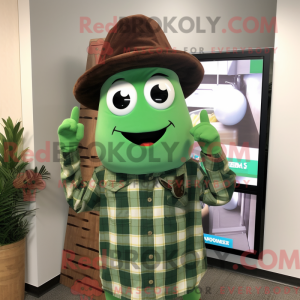 Green Chocolate Bar mascot...
