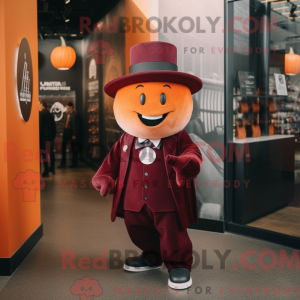 Maroon Pumpkin maskot...