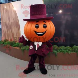 Maroon Pumpkin maskot...