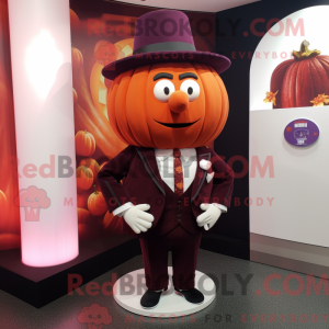 Maroon Pumpkin maskot...