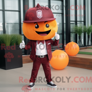 Maroon Pumpkin maskot...