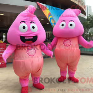 Pink Dim Sum maskot kostume...