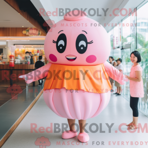 Pink Dim Sum mascot costume...