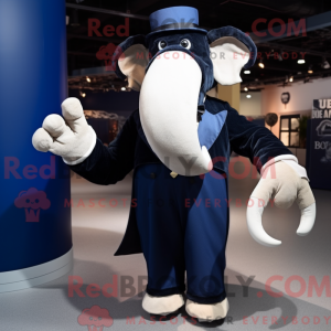 Navy Mammut Maskottchen...