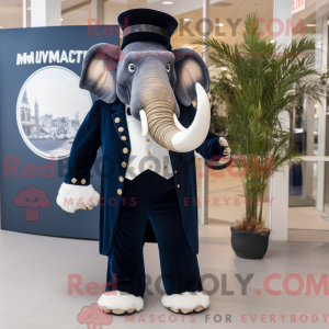 Navy Mammoth maskot kostume...