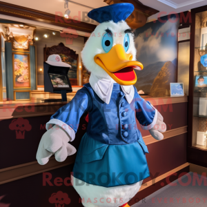 Blue Muscovy Duck mascot...